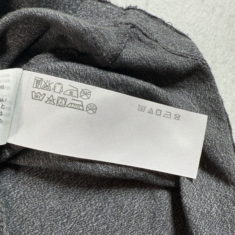 Abercrombie Fitch Mens Gray‎ Long Sleeve Henley Shirt Muscle Fit XL Y2K 90s - Picture 9 of 10